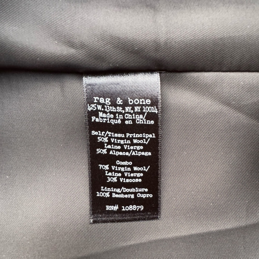 Rag & Bone Wool-Blend Coat - Picture 4 of 4